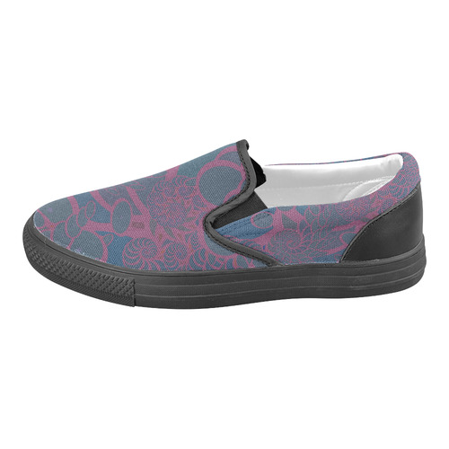 Rainforest at Night Men's Slip-on Canvas Shoes (Model 019)