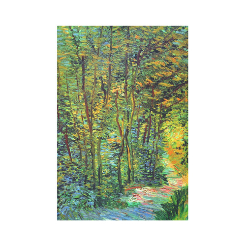 Vincent van Gogh Path in the Woods Cotton Linen Wall Tapestry 60"x 90"