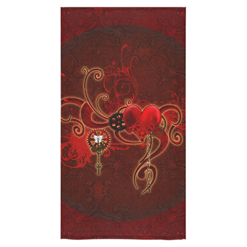 Wonderful steampunk design with heart Bath Towel 30"x56"