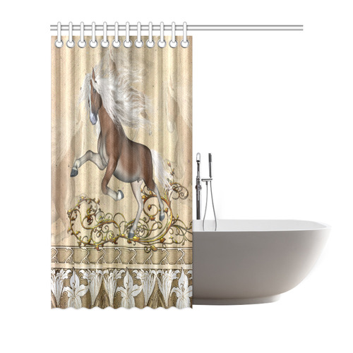 Wonderful wild horse Shower Curtain 66"x72"