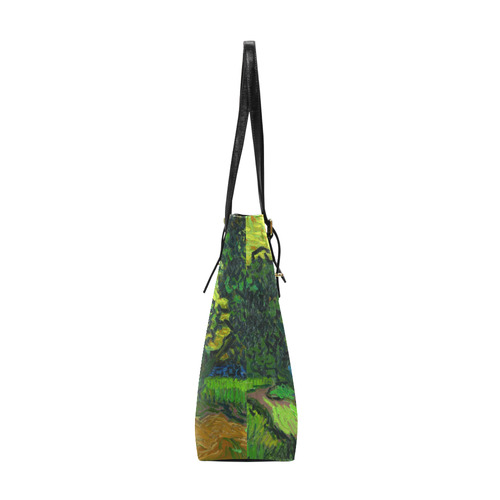 Vincent van Gogh Landscape at Twilight Euramerican Tote Bag/Small (Model 1655)