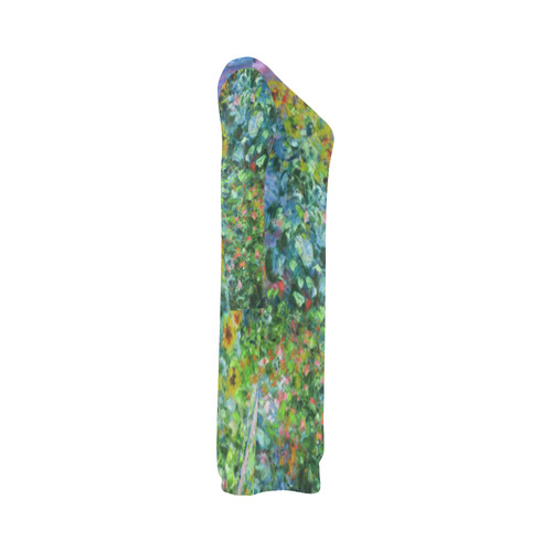 Claude Monet Artist's Garden at Vetheuil Bateau A-Line Skirt (D21)