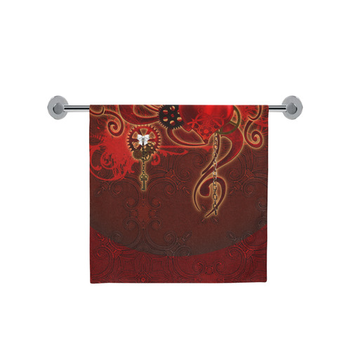 Wonderful steampunk design with heart Bath Towel 30"x56"