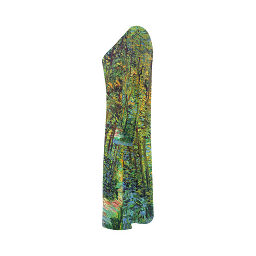 Vincent van Gogh Path in the Woods Bateau A-Line Skirt (D21)
