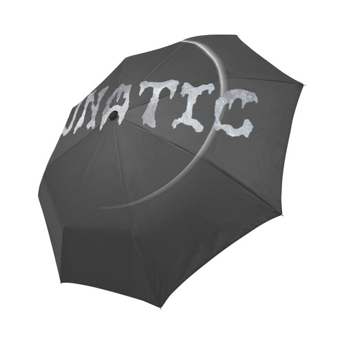 Lunatic Black Umbrella Auto-Foldable Umbrella (Model U04)