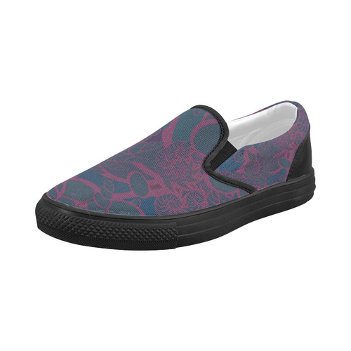 Rainforest at Night Women's Slip-on Canvas Shoes (Model 019)