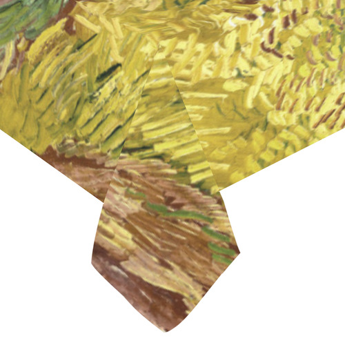 Vincent van Gogh Wheatfield with Crows Cotton Linen Tablecloth 60"x 104"