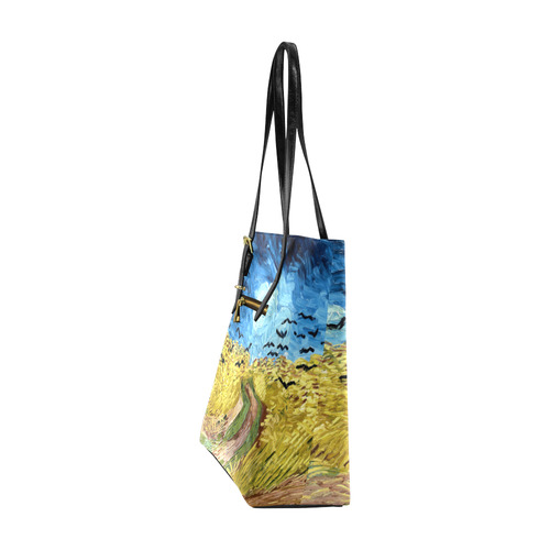 Vincent van Gogh Wheatfield with Crows Euramerican Tote Bag/Small (Model 1655)