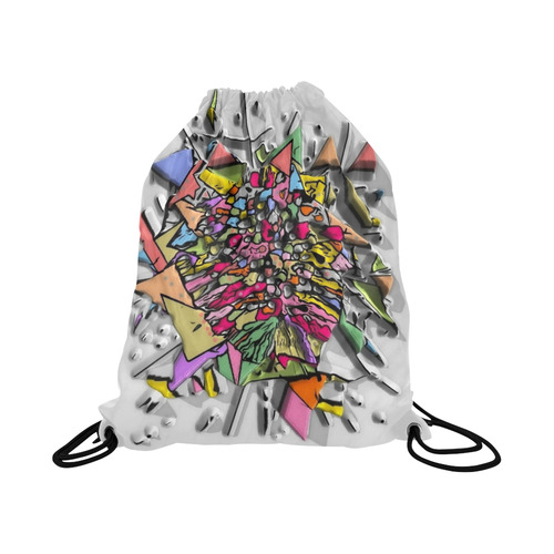 Splash by Nico Bielow Large Drawstring Bag Model 1604 (Twin Sides)  16.5"(W) * 19.3"(H)