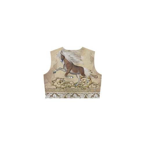 Wonderful wild horse Eos Women's Sleeveless Dress (Model D01)