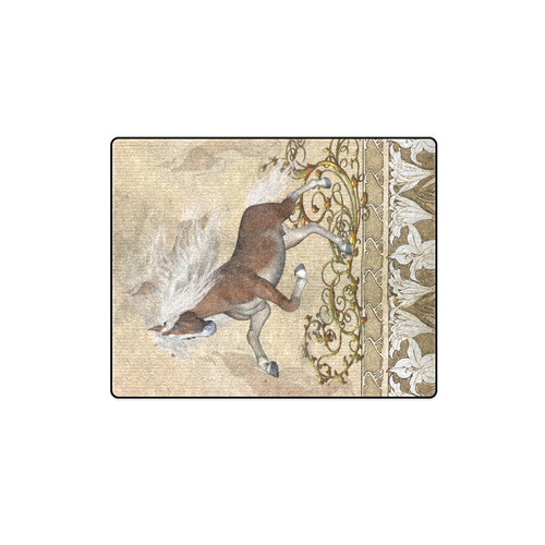 Wonderful wild horse Blanket 40"x50"