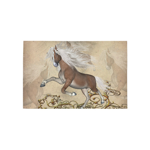 Wonderful wild horse Area Rug 5'x3'3''