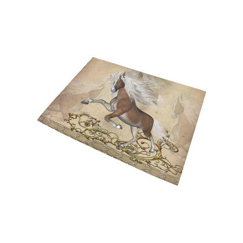 Wonderful wild horse Area Rug 5'3''x4'