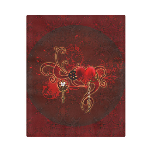 Wonderful steampunk design with heart Duvet Cover 86"x70" ( All-over-print)