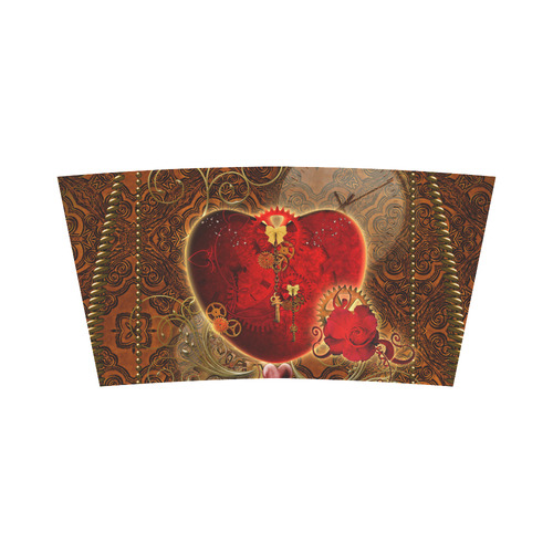Steampunk, valentines heart with gears Bandeau Top