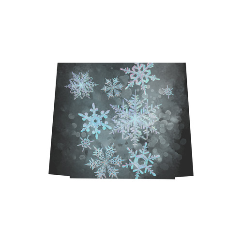 Snowflakes, snow, white and blue, Christmas Euramerican Tote Bag/Small (Model 1655)