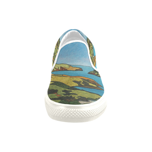 Akaroa Women's Unusual Slip-on Canvas Shoes (Model 019)