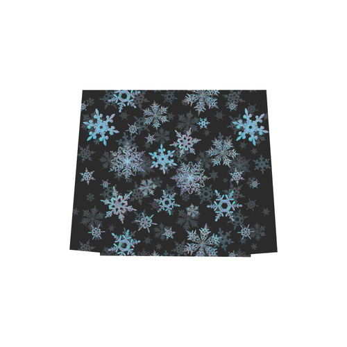 Snowflakes, Blue snow, Christmas Euramerican Tote Bag/Small (Model 1655)