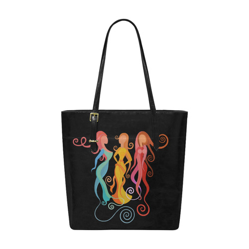 La Femme Mingle, abstract painting, women Euramerican Tote Bag/Small (Model 1655)