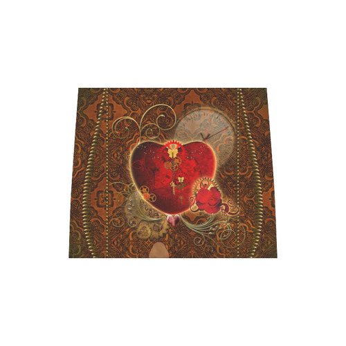 Steampunk, valentines heart with gears Boston Handbag (Model 1621)