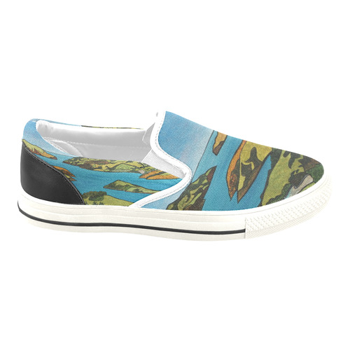 Akaroa Women's Unusual Slip-on Canvas Shoes (Model 019)