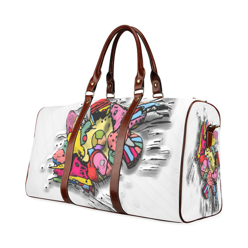 3d Popart By Nico Bielow Waterproof Travel Bag/Large (Model 1639)