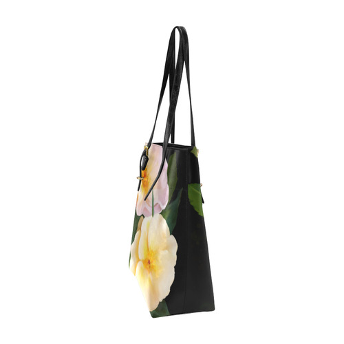 2 Wild Roses floral watercolor Euramerican Tote Bag/Small (Model 1655)