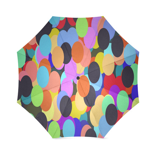 Colored Polka Dots Foldable Umbrella (Model U01)