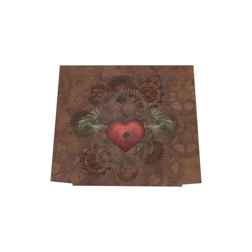 Awesome Steampunk Heart With Wings Euramerican Tote Bag/Small (Model 1655)