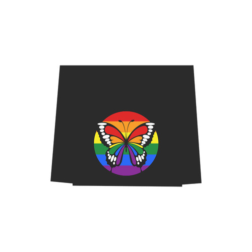 Dot Rainbow Flag Stripes Butterfly Silhouette Euramerican Tote Bag/Small (Model 1655)
