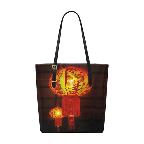 Red Chinese Lanterns Home Decoration Euramerican Tote Bag/Small (Model 1655)