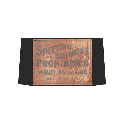 Spitting prohibited, penalty, photo Euramerican Tote Bag/Large (Model 1656)