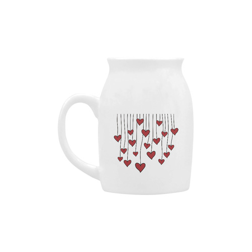 Waving Love Heart Garland Curtain Milk Cup (Small) 300ml