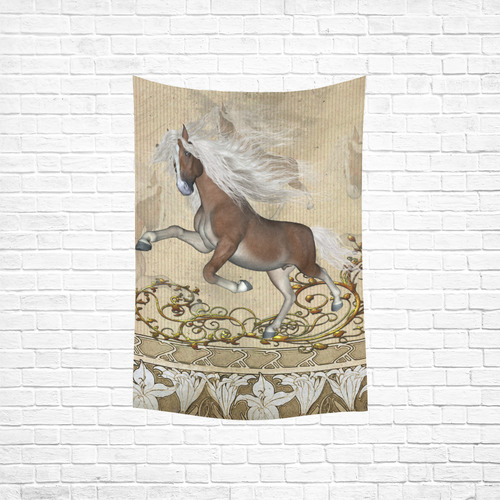 Wonderful wild horse Cotton Linen Wall Tapestry 40"x 60"