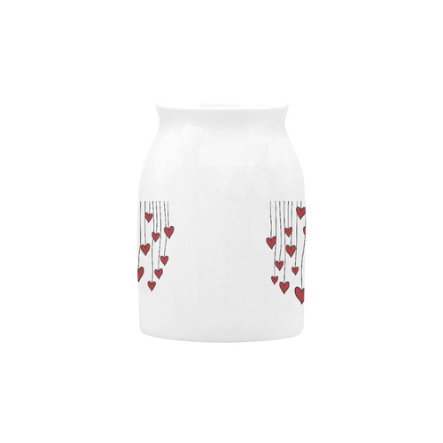 Waving Love Heart Garland Curtain Milk Cup (Small) 300ml