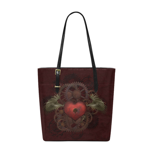 Fantastic Steampunk Heart Love Euramerican Tote Bag/Small (Model 1655)