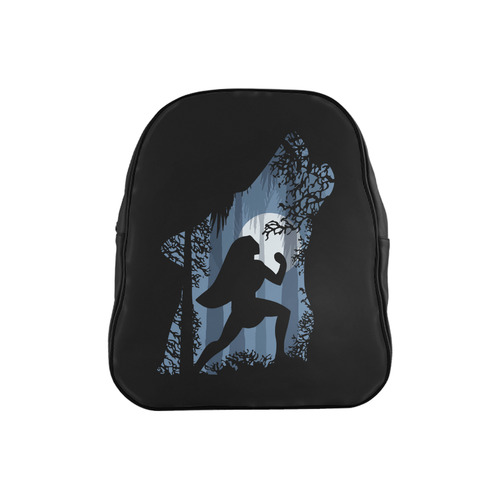 Pocahontas and the wolf School Backpack (Model 1601)(Small)