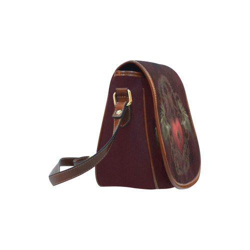 Fantastic Steampunk Heart Love Saddle Bag/Small (Model 1649) Full Customization