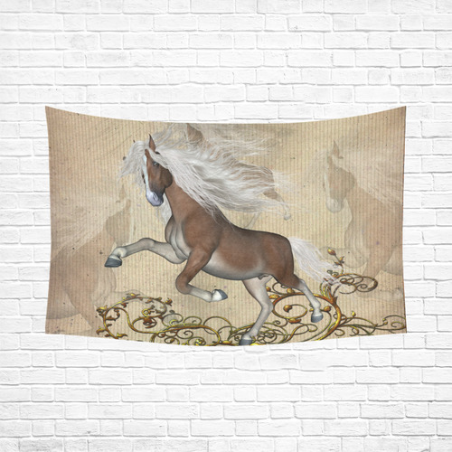 Wonderful wild horse Cotton Linen Wall Tapestry 90"x 60"