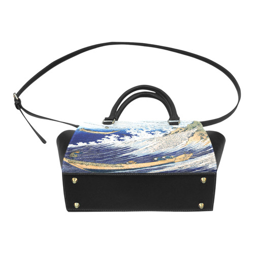 Hokusai Ocean Waves Japanese Fine Ukiyo-e Classic Shoulder Handbag (Model 1653)