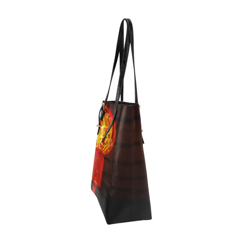 Red Chinese Lanterns Home Decoration Euramerican Tote Bag/Small (Model 1655)