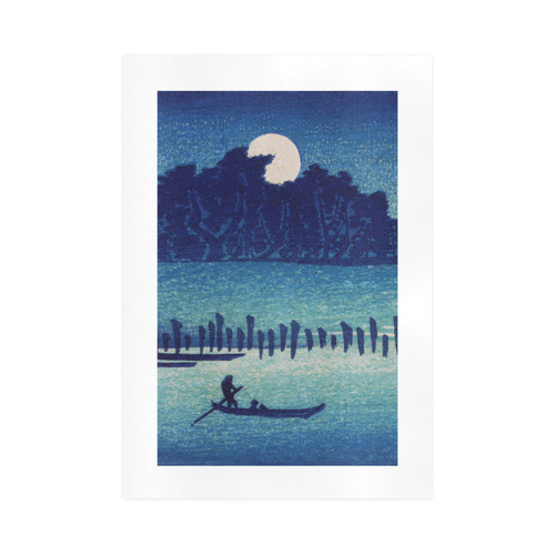 Hiroshige Moonlight Night Japanese Fine Art Art Print 16‘’x23‘’