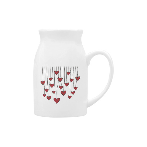 Waving Love Heart Garland Curtain Milk Cup (Large) 450ml