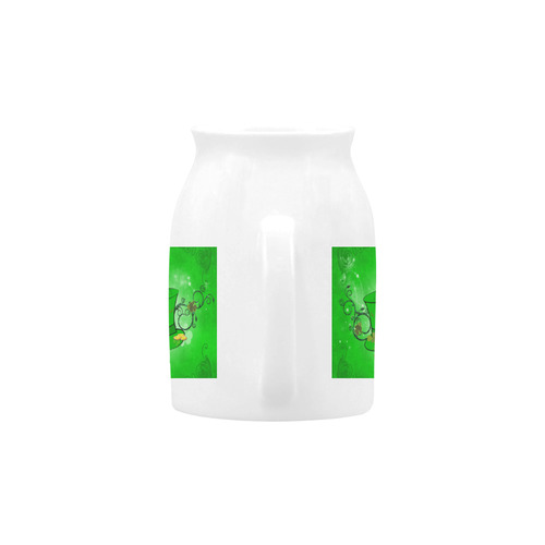 Happy St. Patrick's day, hat and clovers Milk Cup (Small) 300ml
