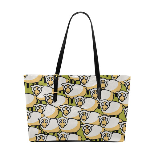 Cute Sheep Animal Art Funny Kids Euramerican Tote Bag/Large (Model 1656)