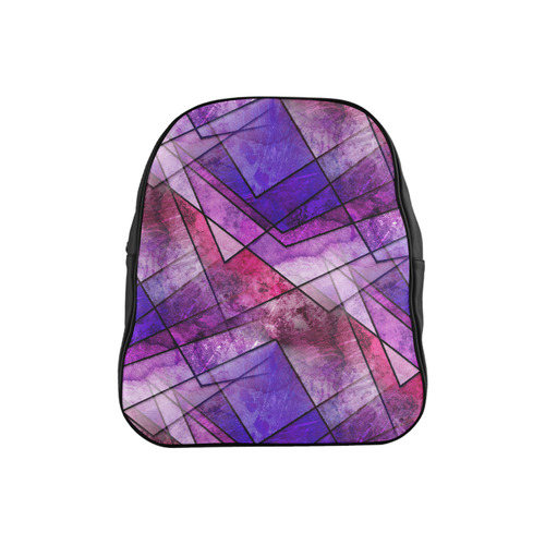 Pink Shards School Backpack (Model 1601)(Small)