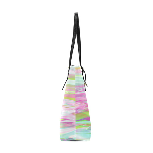 Pastel Iridescent Marble Waves Pattern Euramerican Tote Bag/Small (Model 1655)