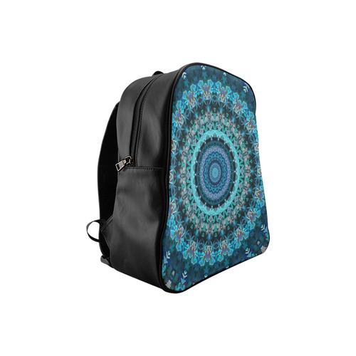 Aqua Kaleidoscope At Night School Backpack (Model 1601)(Small)