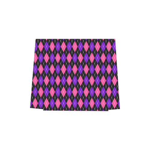 Pink And Purple Argyle On Black Euramerican Tote Bag/Small (Model 1655)