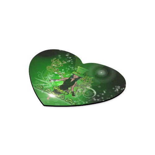 Happy St. Patrick's day Heart-shaped Mousepad